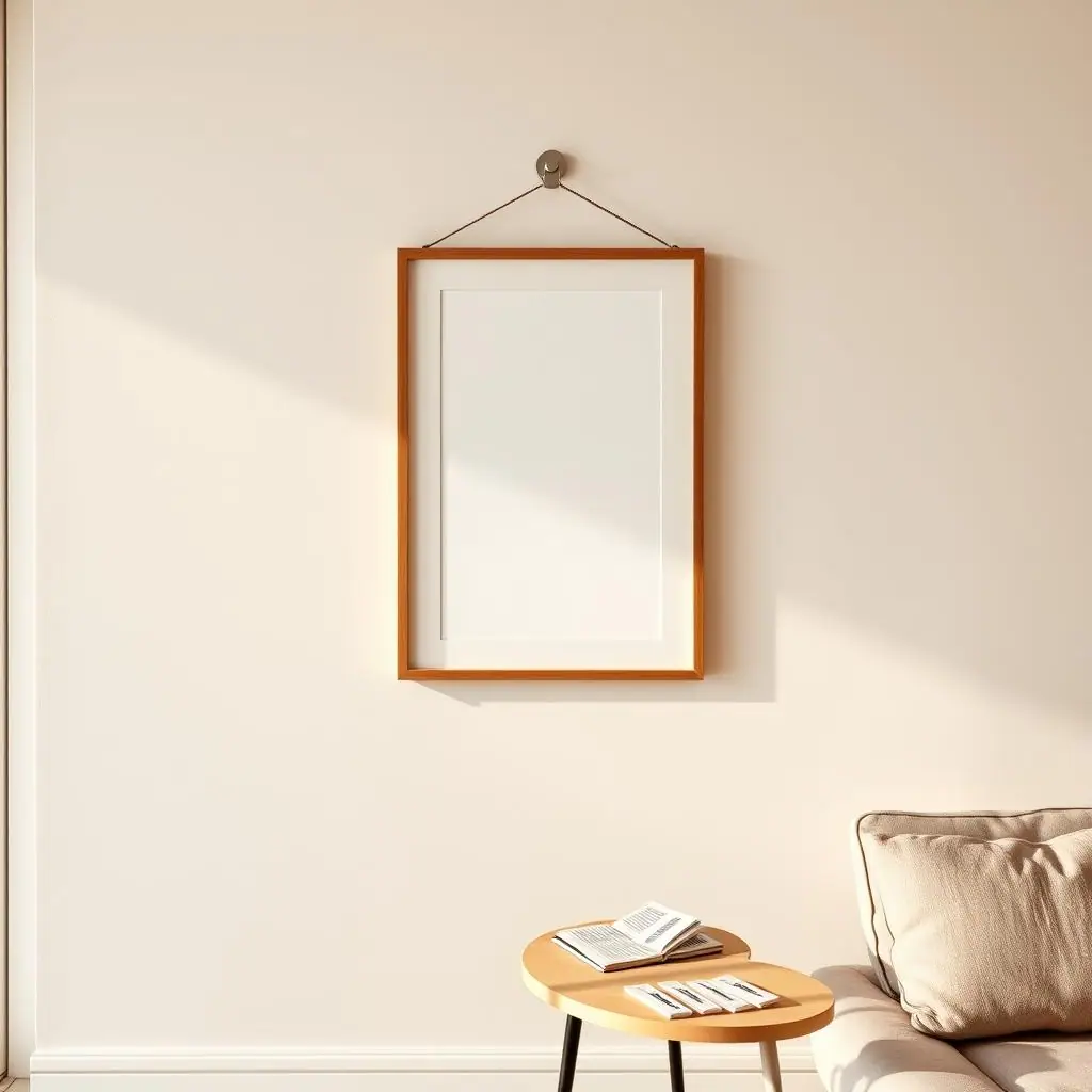 A renter comparing an adhesive hook and picture hanging strips for lightweight wall decor